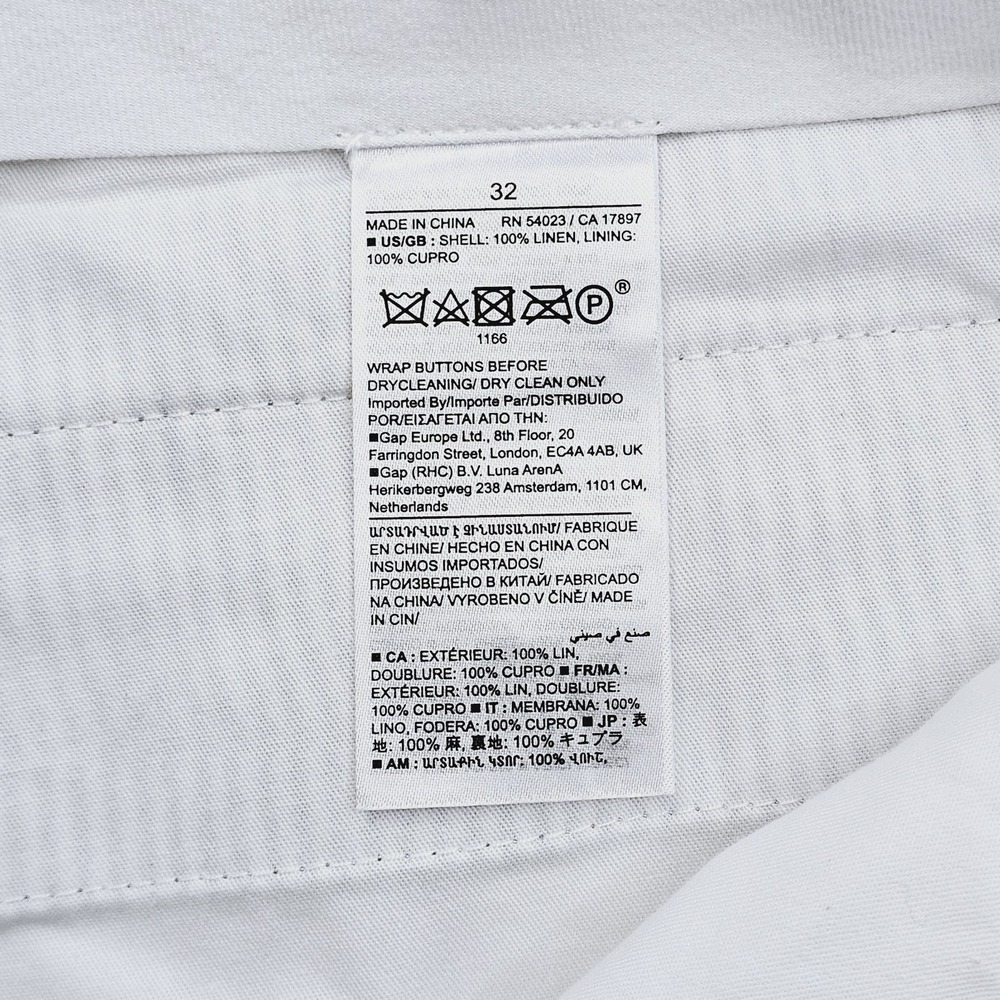 Pants Mens 32W‎ 32L Linen Blue Stripe Pleated Casual Preppy